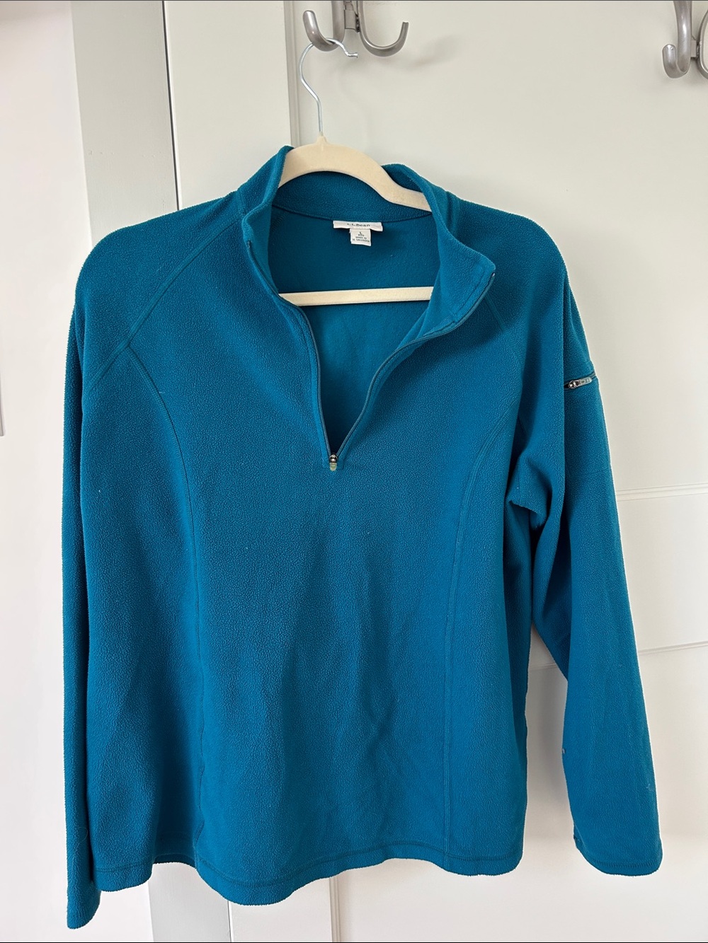 L.L. Bean Teal Midweight Fleece Jacket